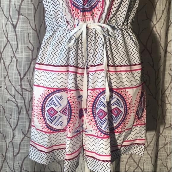 Mandala pink & purple romper geometric pattern NEW - Picture 3 of 7